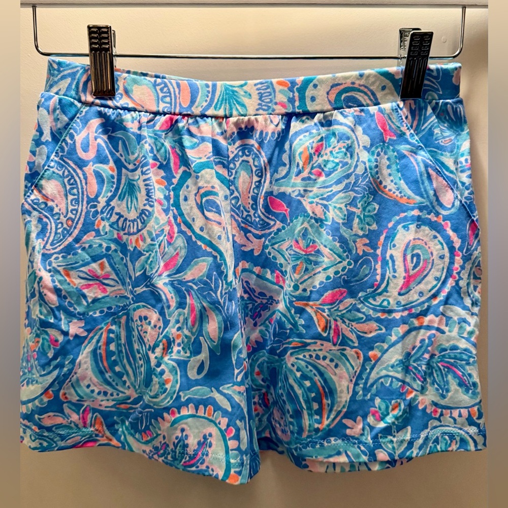 Lily Pulitzer Blue Paisley Print Shorts